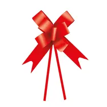 Laço Fácil Pronto 23mm Cromus Liso Vermelho com 50 Unidades