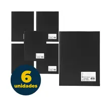 PASTA CATALOGO OF 050 PLASTICOS PRETA 6 UN