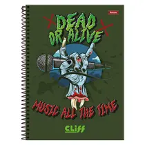 Caderno Universitário Capa Dura 01 Matéria 80 Folhas Foroni Cliff Masculino