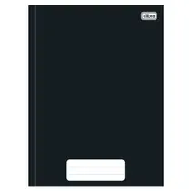 Caderno Universitário Capa Dura Costurado 80 Folhas Tilibra Pepper Preto com 05 Unidades