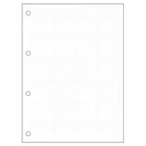 Bloco para Fichário Pontilhado 200mmx275mm 80 Folhas Tilibra com 04  Unidades