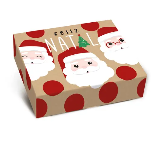 Caixa Presente Tampa e Fundo G 30cmx24cmx6cm Cromus Noelito