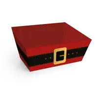 Cesta Trapézio M 22cmx15cmx14cm Cromus Cinto do Noel com 10 Unidades