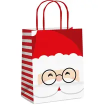 Sacola de Papel para Presente M 26cmx19,5cmx9,5cm Cromus Bom Velhinho com 10 Unidades
