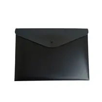 Pasta Envelope com Botão A4 Dello Preta com 30 Unidades