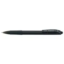 Caneta Esferográfica Retrátil 0.7mm Pentel Feel-It BX417 Preta com 12 Unidades