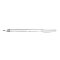 Caneta Gel 0.8mm Cis Trigel Pastel Branca com 12 Unidades