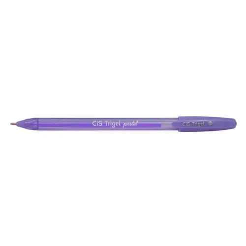Caneta Gel 0.8mm Cis Trigel Pastel Lilás com 12 Unidades