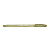 Caneta Gel 1.0mm Cis Trigel Metálica Ouro com 12 Unidades