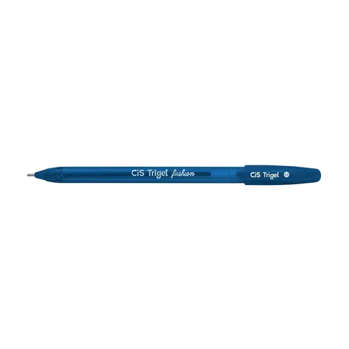 Caneta Gel 1.0mm Cis Trigel Fashion Azul com 12 Unidades