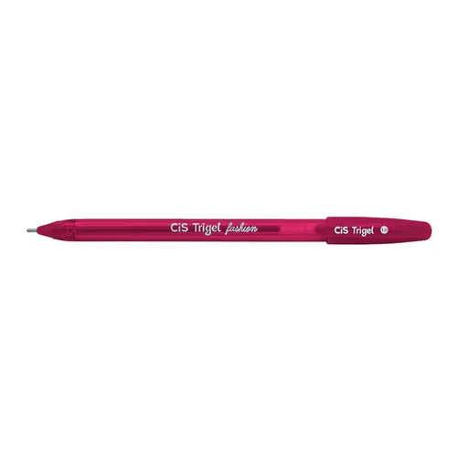 Caneta Gel 1.0mm Cis Trigel Fashion Rosa Fúcsia com 12 Unidades