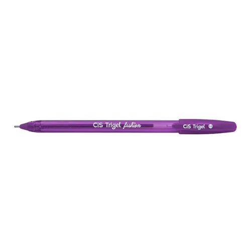 Caneta Gel 1.0mm Cis Trigel Fashion Violeta com 12 Unidades
