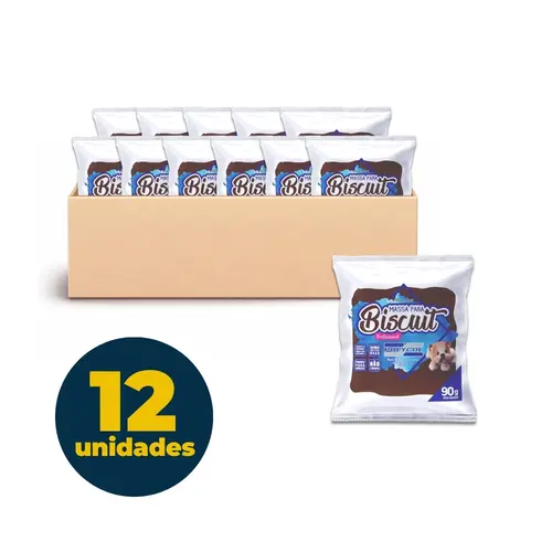 Massa para Biscuit 90g Polycol Marrom com 12 Unidades