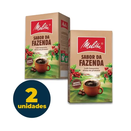 Café Melitta 500g Sabor da Fazenda com 02 Pacotes