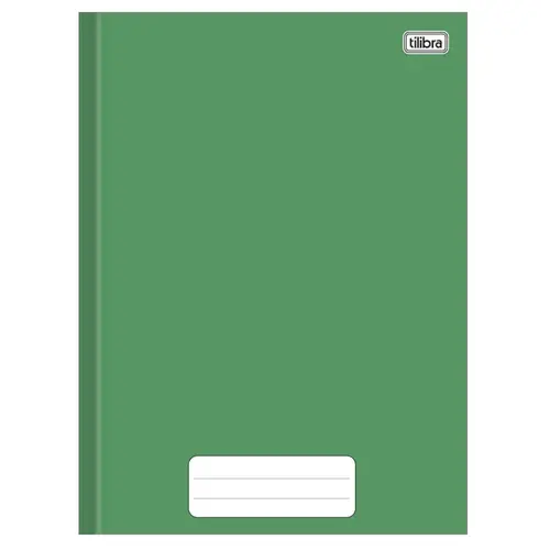 Caderno Universitário Capa Dura Costurado 80 Folhas Tilibra Pepper Verde com 05 Unidades