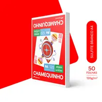 Papel Sulfite 120g A4 21cm x 29,7cm 50 Folhas Chamequinho