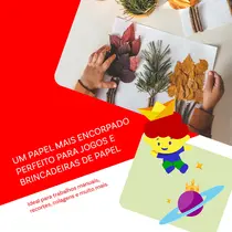 Papel Sulfite 120g A4 21cm x 29,7cm 50 Folhas Chamequinho