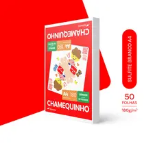 Papel Sulfite 180g A4 21cm x 29,7cm 50 Folhas Chamequinho