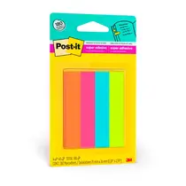 Marcador Página Adesivo Post-It Flags 76mmx15mm 180 Folhas 4 Cores Sortidas com 12 Unidades