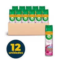 Desodorizador Ambiente Bom Ar Aerossol 360ml Jardim de Peônia com 12 Unidades