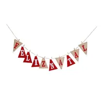 Faixa Decorativa Varal 2,40m Wincy Feliz Natal Com 36 Conjuntos