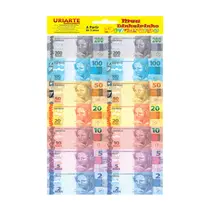 Dinheirinho de Papel Divertido com 56 Unidades Uriarte com 50 Pacotes