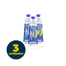 Tinta Acrílica Bisnaga 59ml Acrilex Acrilic Colors Branco de Titânio 319 com 03 Unidades