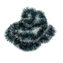 Festão Decorativo para Natal 9cm x 2m Verde Nevado