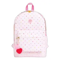 Mochila Jovem sem Roda G Tilibra Académie Coração Metalizado