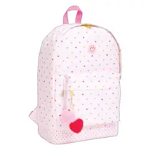 Mochila Jovem sem Roda G Tilibra Académie Coração Metalizado