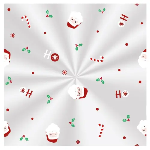 Saco Transparente Decorado 30cmx44cm 100 Unidades Cromus Natal Noel Chegou com 10 Pacotes
