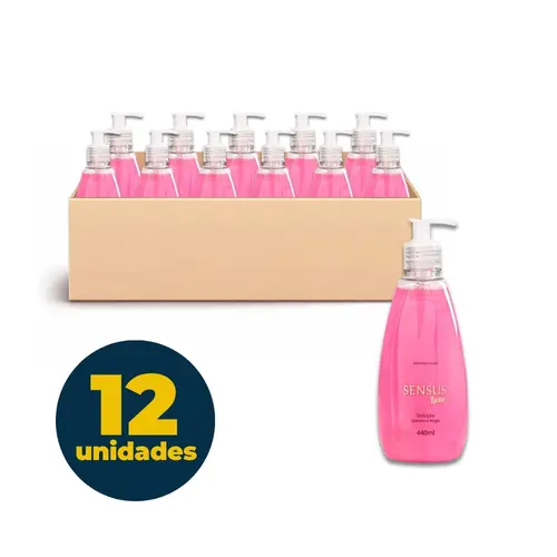 Sabonete Líquido 440ml Sensus Luxo Sedução com 12 Unidades