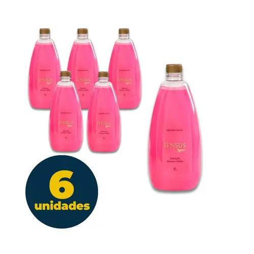 Sabonete Líquido 01 Litro Sensus Luxo Sedução com 06 Unidades