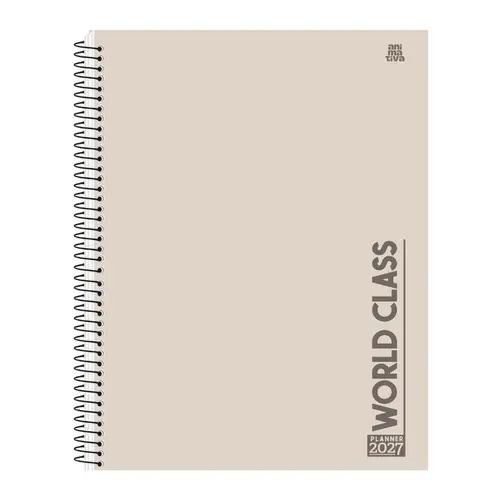 Agenda Planner Semanal Espiral Animativa World Class 2027