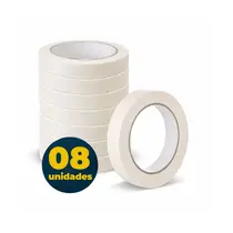 Fita Crepe 19mmx10m com 8 Rolos
