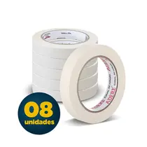Fita Dupla Face de Papel 16mmx30m Adere com 06 Rolos