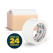Fita Dupla Face de Papel 50mmx30m Adere com 24 Rolos