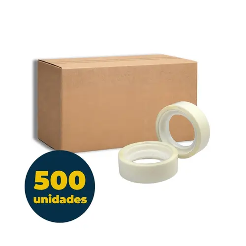 Fita Adesiva Colorida 12mmx10m Adere Branca com 168 Rolos