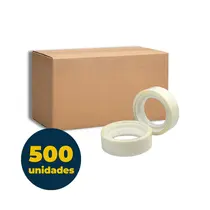 Fita Adesiva Colorida 12mmx10m Adere Branca com 168 Rolos