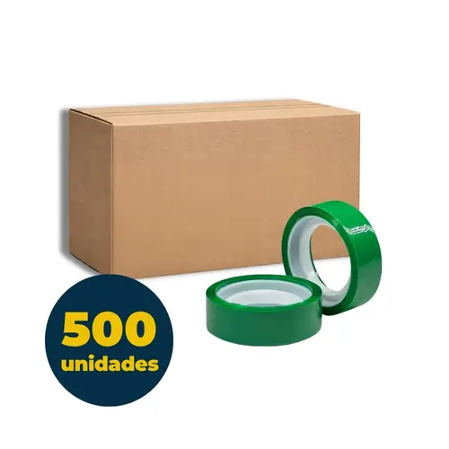 Fita Adesiva Colorida 12mmx10m Adere Verde com 168 Rolos