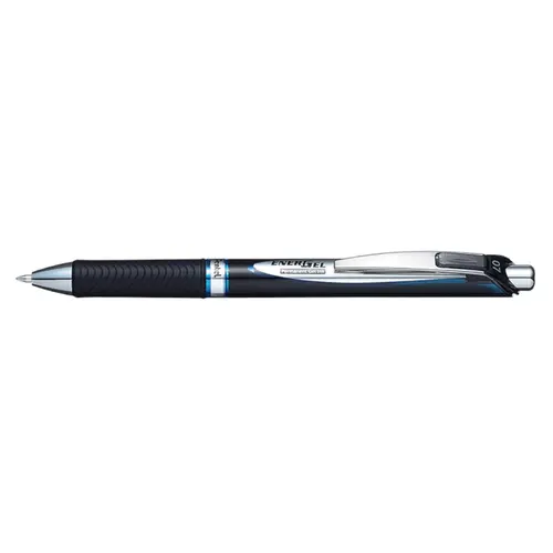 Caneta Gel Permanente 0.7mm Pentel Energel BLP77 Azul com 12 Unidades