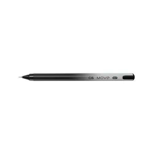 Caneta Esferográfica 0.7mm Cis Move Preta com 12 Unidades