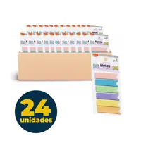 Marcador de Página Adesivo 150 Flags Pastel com 24 Unidades