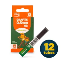Grafite 0.5mm HB 12 Minas Leo&Leo com 12 Tubos