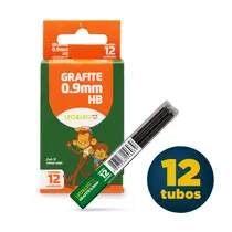 Grafite 0.9mm HB 12 Minas Leo&Leo com 12 Tubos