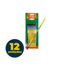 Pincel de Pintura Chato Leo&Leo 815-02 com 12 Unidades