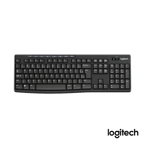 Teclado Sem Fio Logitech K270 com Teclas de mídia de Fácil Acesso, Conexão USB e Pilhas Inclusas