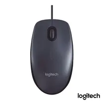 Mouse Com Fio Logitech M100 Preto, Design Ambidestro, Conexão USB