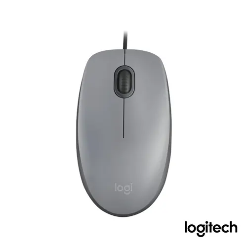 Mouse Com Fio USB Logitech M110 Cinza