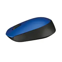 Mouse Sem Fio Logitech M170 Azul, Design Ambidestro Compacto, 1000DPI, Conexão USB e Pilha Inclusa